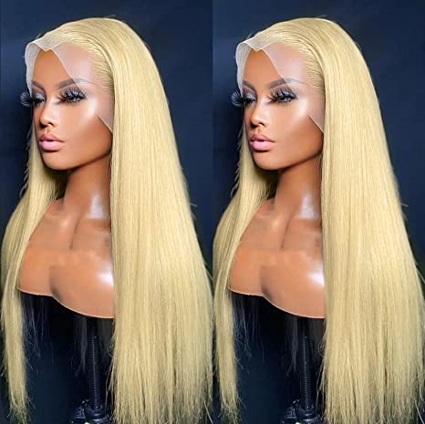 613 Blonde HD Lace Front Wigs Human Hair 13x4 150% Density Straight Lace Frontal Wig Human Hair