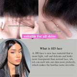 Ear to Ear HD Lace Frontals Closure 13x4 Frontal Closure 100% Human Hair Pre-Plucked Natural Hairline with Baby Hair Straight Hair