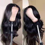 4x4 Body Wave Lace Closure Human Hair Wigs for Black Women Lace Wigs with Baby Hair Natural Black