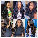 360 Lace Frontal Wig Brazilian Body Wave Virgin Human Hair Wigs HD Lace Wig