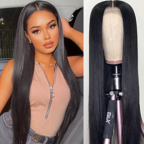 Straight 4X4 HD Lace Front Wig 4X4 Wigs Human Hair Pre Plucked For Black Women Brazilian Virgin Hair