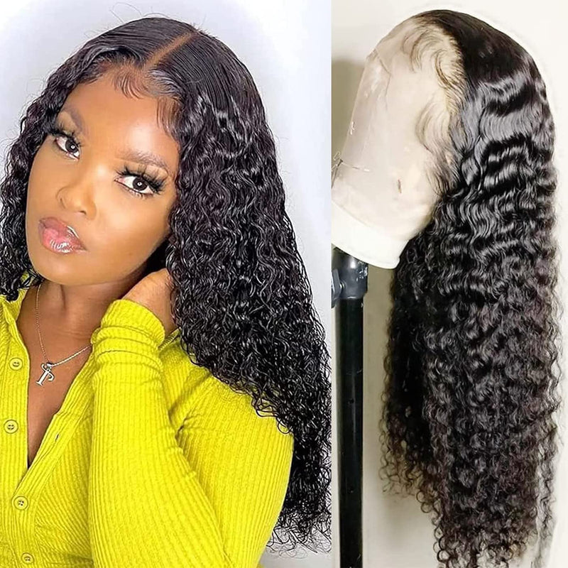 13x6 Lace Frontal HD / Transparent Deep Wave Lace Front Wigs Human Hair Wigs for Black Women