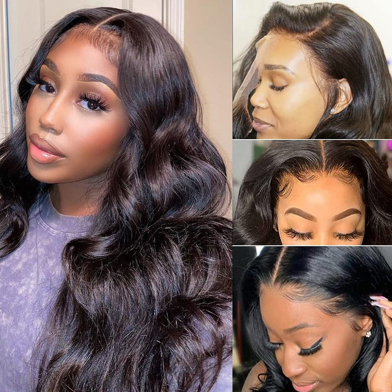 360 Lace Frontal Wig Brazilian Body Wave Virgin Human Hair Wigs HD Lace Wig