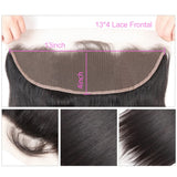 Ear to Ear HD Lace Frontals Closure 13x4 Frontal Closure 100% Human Hair Pre-Plucked Natural Hairline with Baby Hair Straight Hair