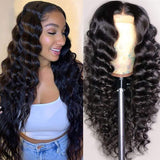 4x4 150% HD Lace Closure Wig Loose Deep Natural Black