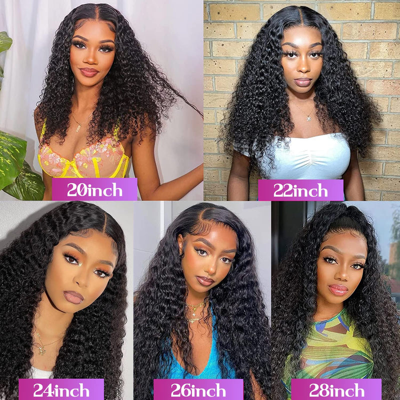 13x6 Lace Frontal HD / Transparent Deep Wave Lace Front Wigs Human Hair Wigs for Black Women